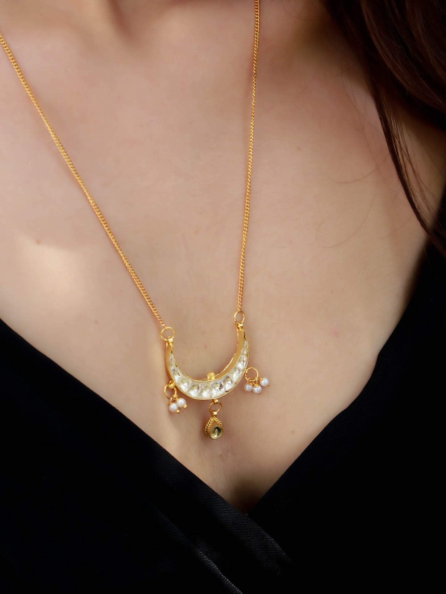 Kyra Kundan Pendant Necklace