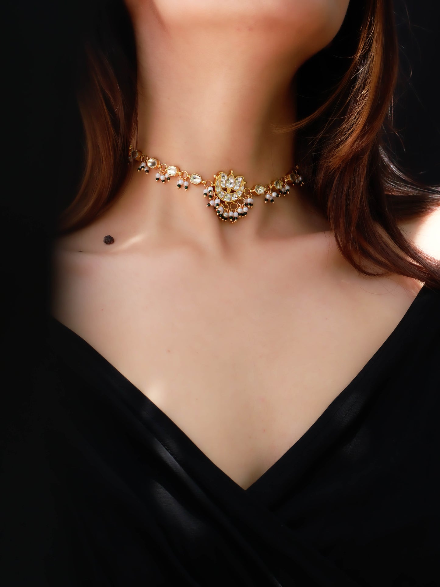 Kefi Kundan Choker Necklace