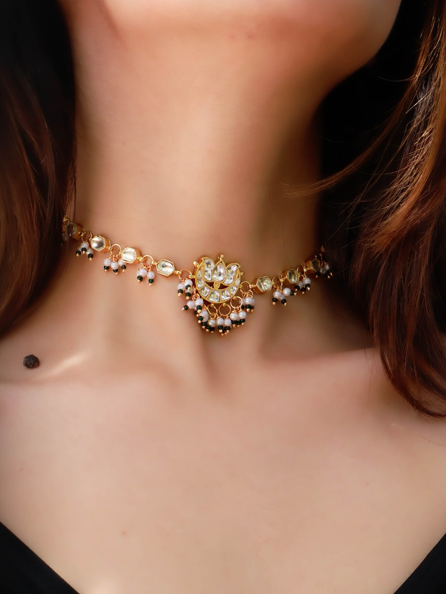 Kefi Kundan Choker Necklace