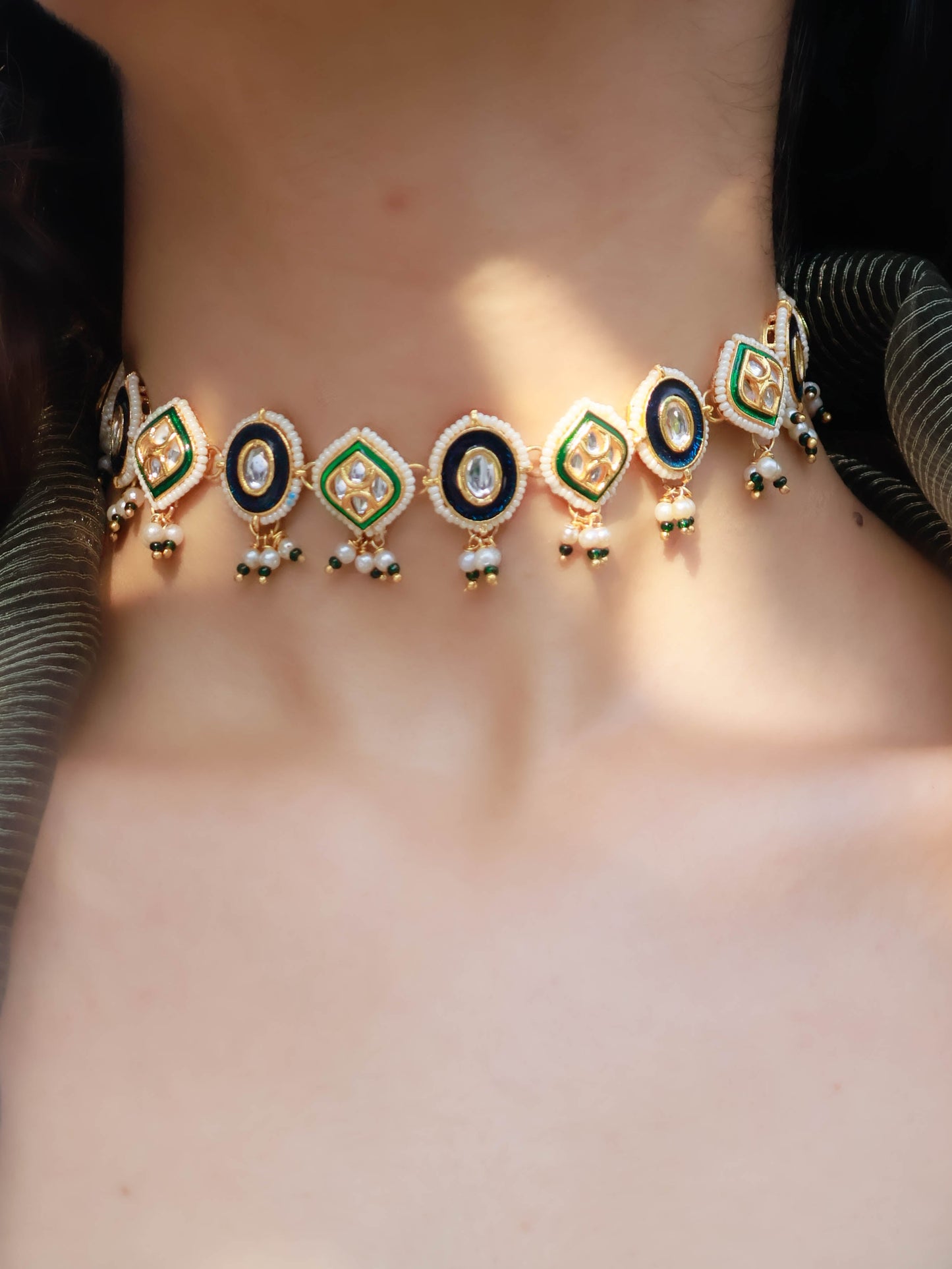 Aven Kundan Choker Necklace