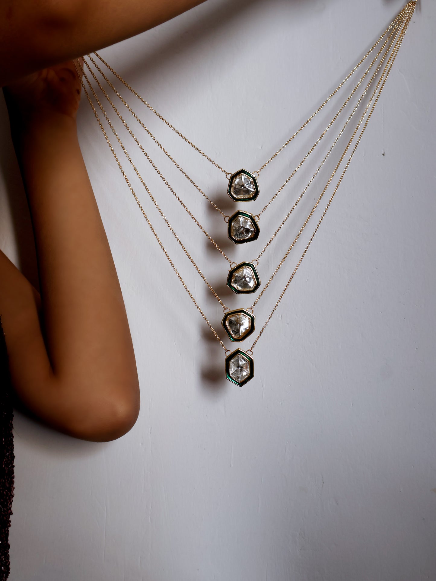 Isa White Stone Necklace