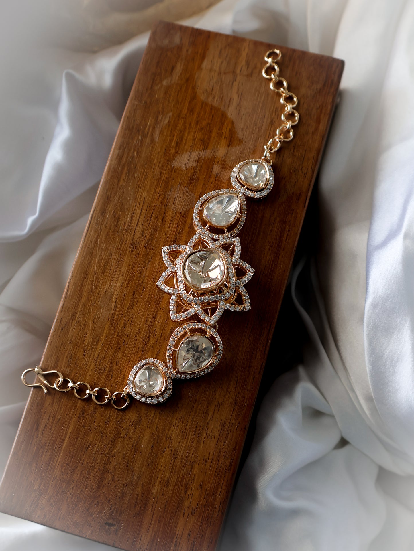 Olivia Floral Polki Bracelet