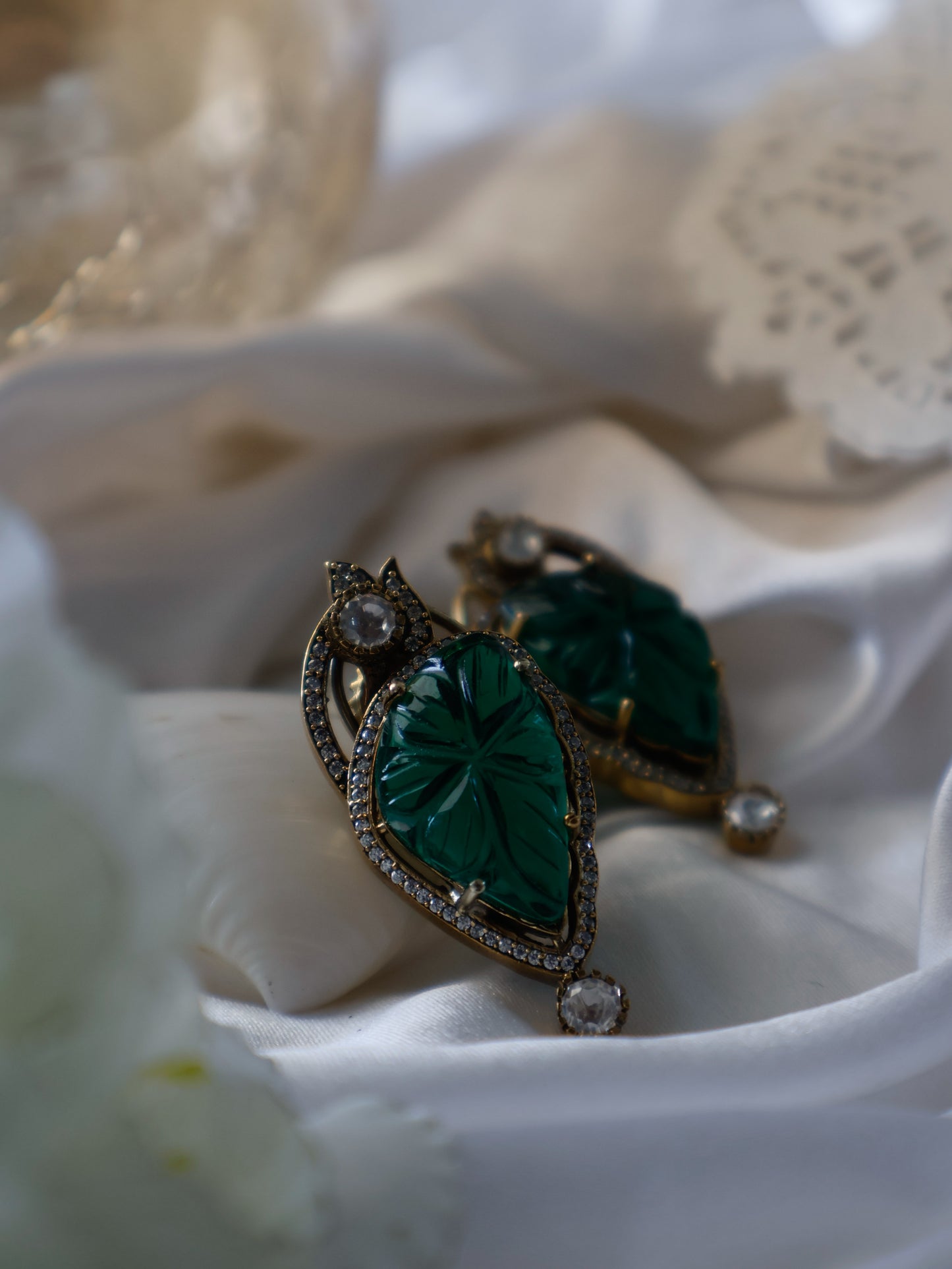 Qiza Green Earrings