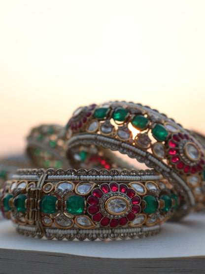 Mohe Polki Bangle - Set of 2
