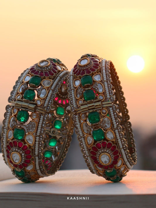 Mohe Polki Bangle - Set of 2