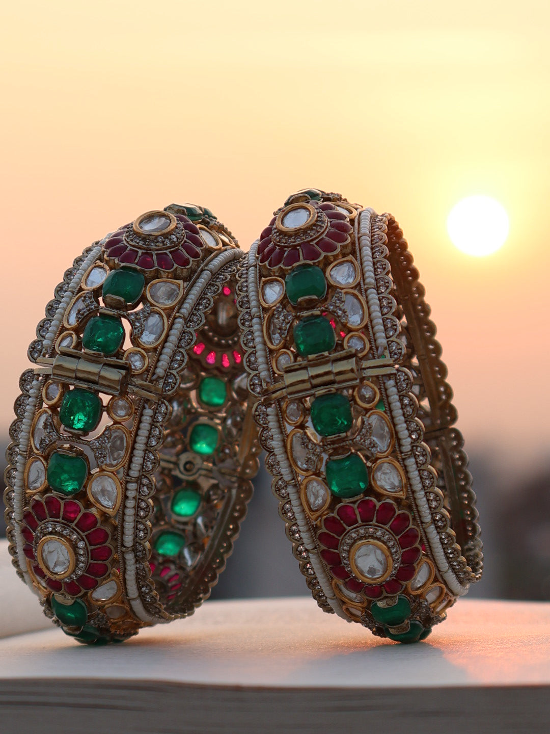 Mohe Polki Bangle - Set of 2