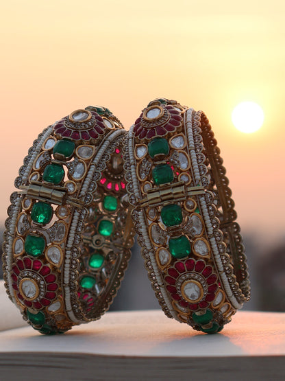 Mohe Polki Bangle - Set of 2