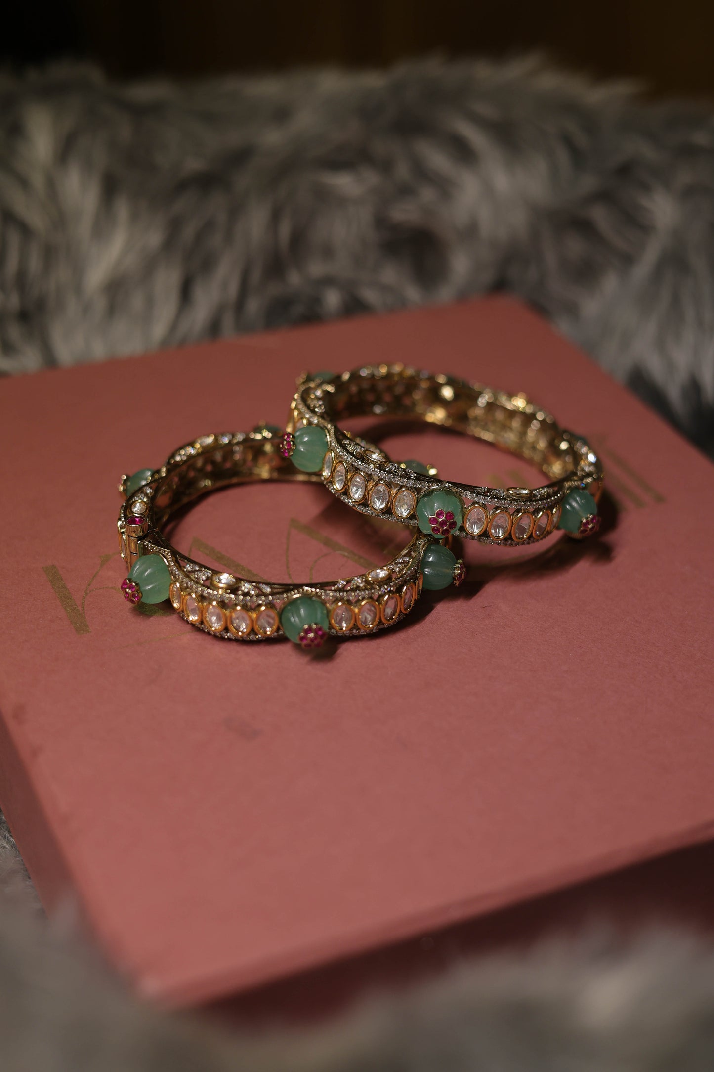 Saanvika Polki Bangle - Set of 2