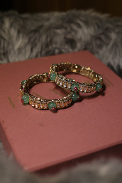 Saanvika Polki Bangle - Set of 2