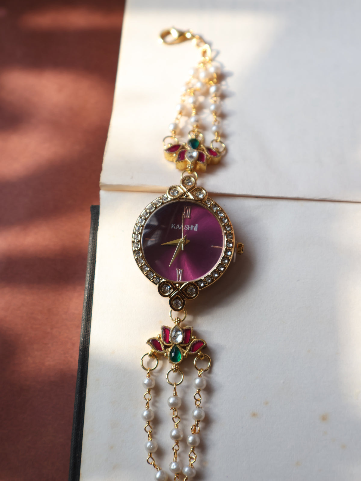 Alohi Kundan Wrist Watch