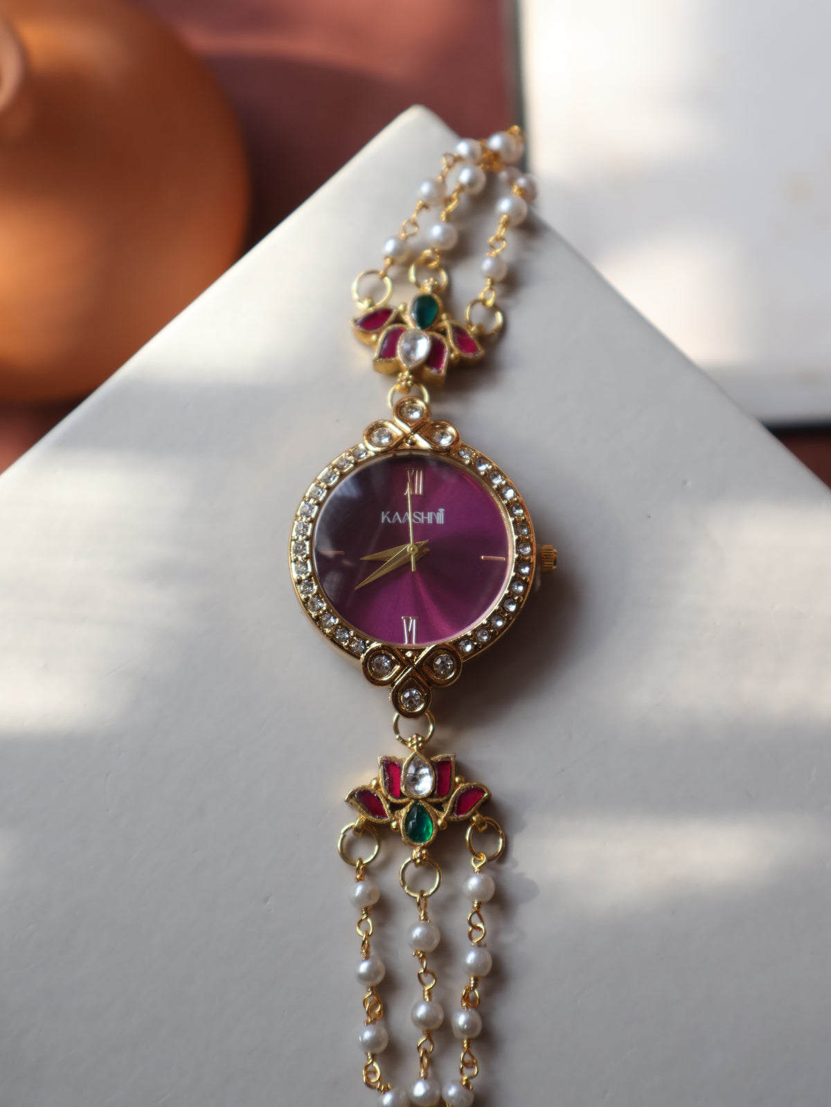 Alohi Kundan Wrist Watch
