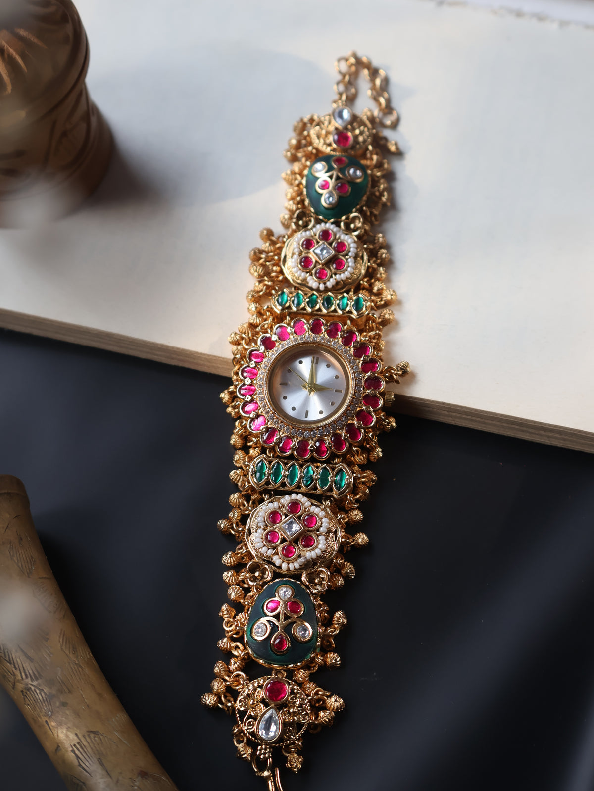 Madhuban Kundan Wrist Watch