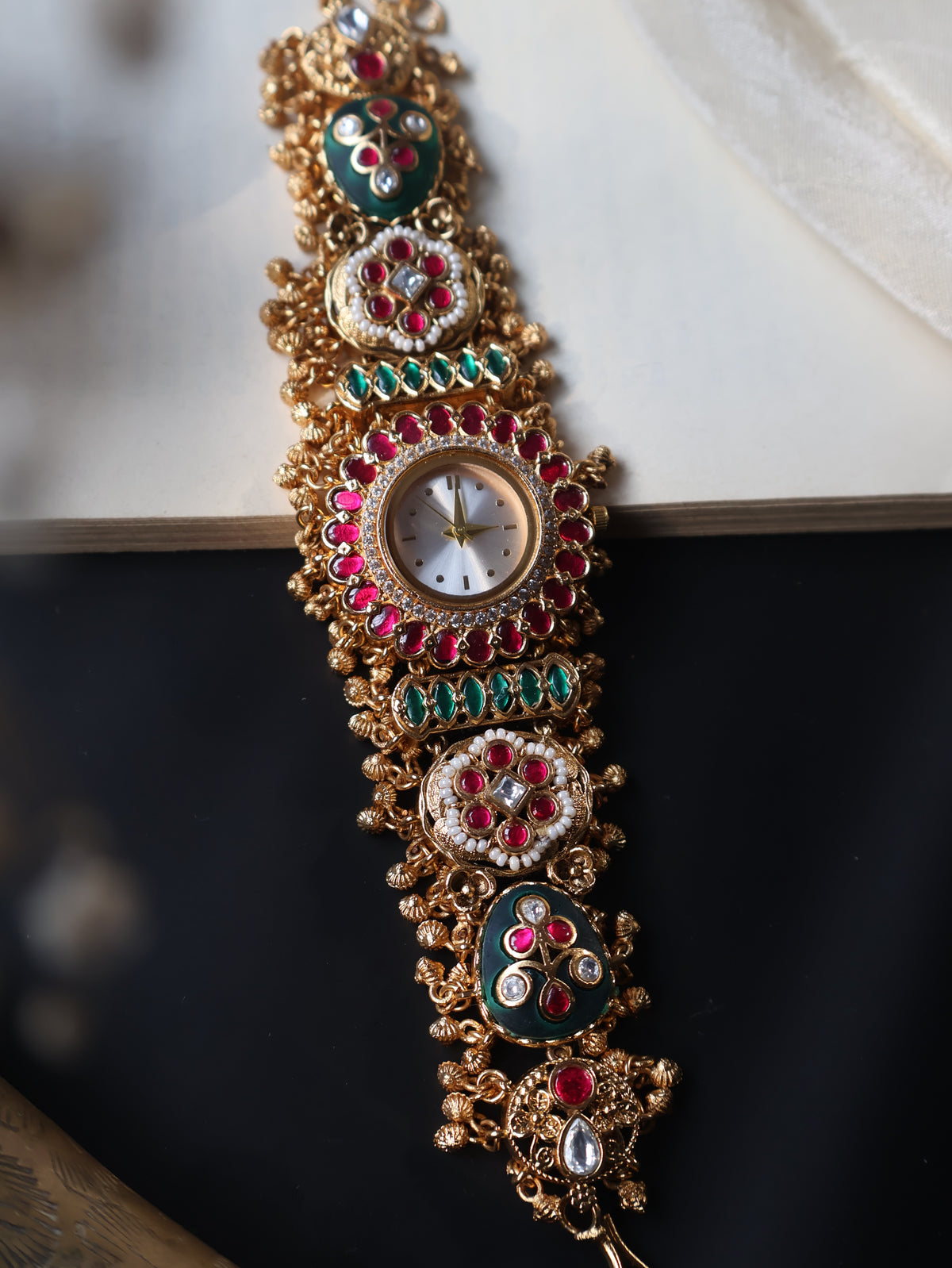 Madhuban Kundan Wrist Watch
