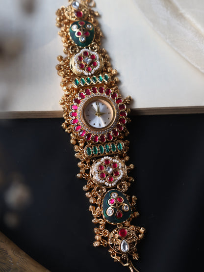 Madhuban Kundan Wrist Watch