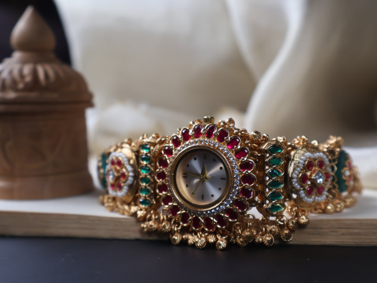 Madhuban Kundan Wrist Watch