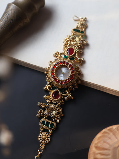 Nitya Kundan Wrist Watch