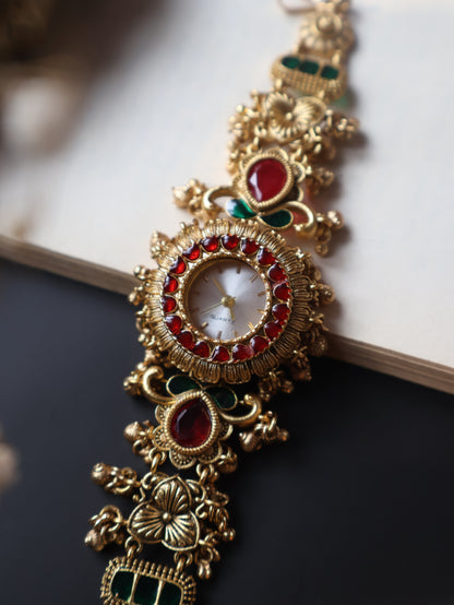 Nitya Kundan Wrist Watch