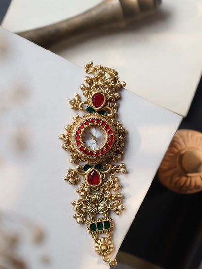 Nitya Kundan Wrist Watch