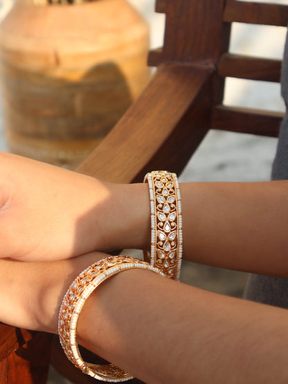 Noor Kundan Bangles - Pair of 2