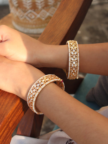 Noor Kundan Bangles - Pair of 2