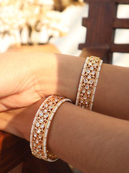 Noor Kundan Bangles - Pair of 2