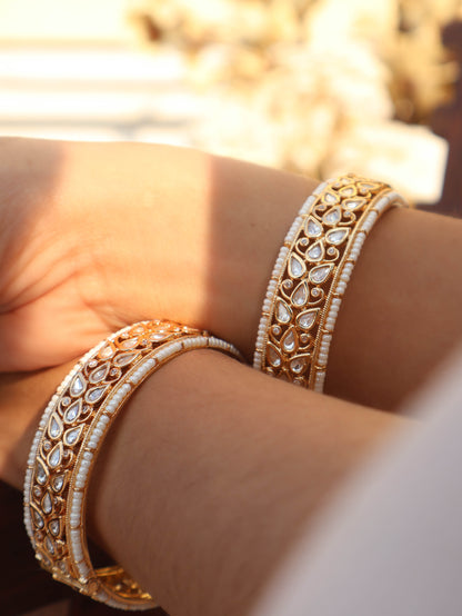 Noor Kundan Bangles - Pair of 2