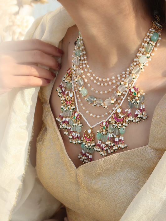 Emma Pearl Kundan Necklace