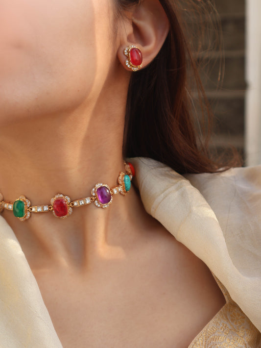 Freya Multicolour Choker Set