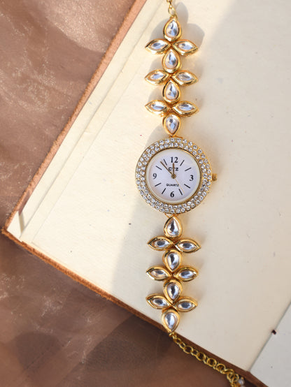 Lilly Kundan Wrist Watch