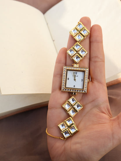 Ella Kundan Wrist Watch