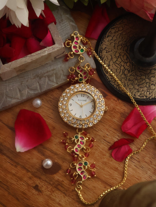 Madhu Kundan Wrist Watch