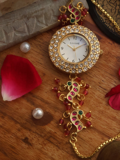Madhu Kundan Wrist Watch