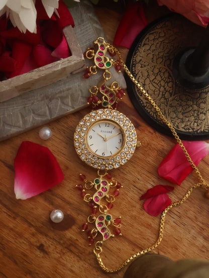 Madhu Kundan Wrist Watch