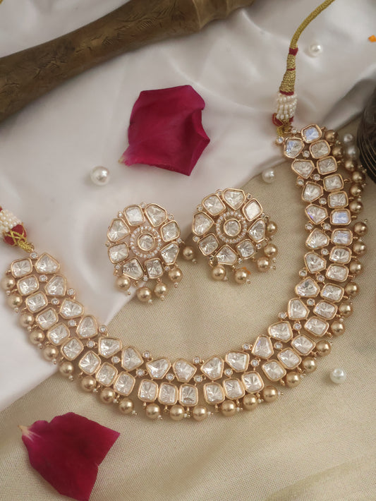Afsana Polki Necklace Set