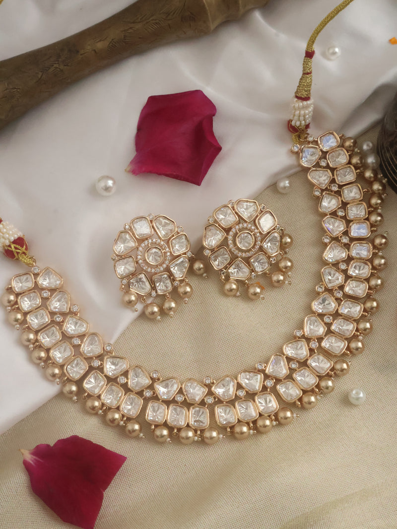 Afsana Polki Necklace Set