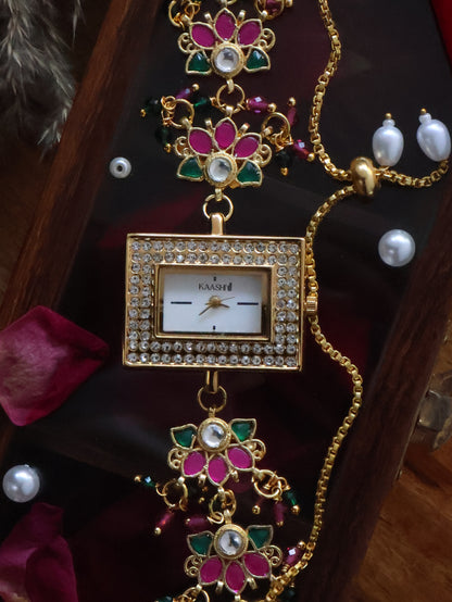 Kamal Kundan Wrist Watch