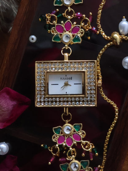 Kamal Kundan Wrist Watch