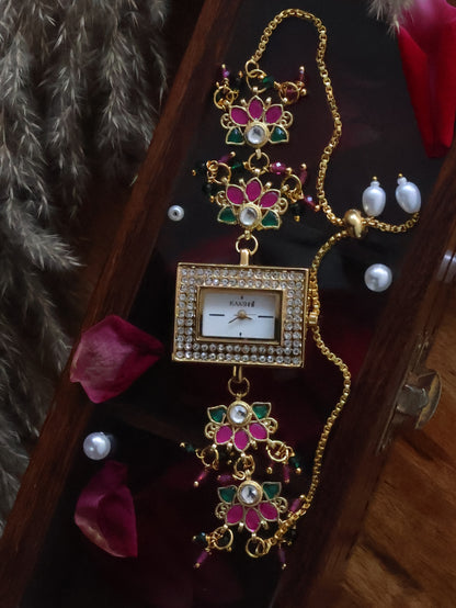 Kamal Kundan Wrist Watch
