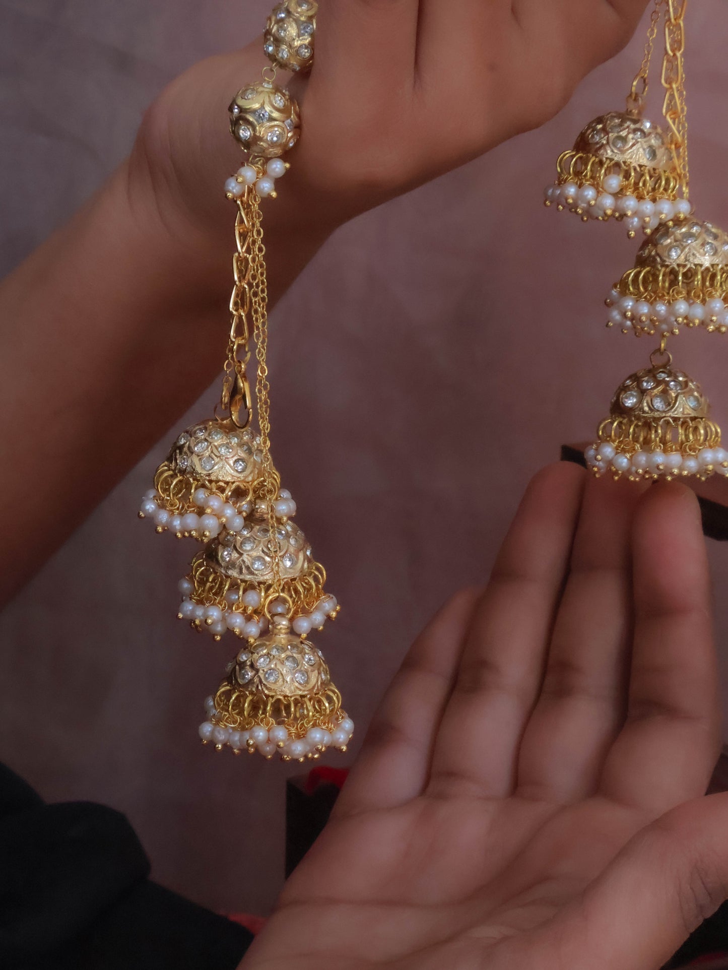 Deemri Jadau Jhumka Wrist Watch