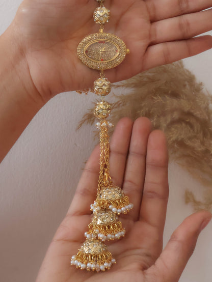 Deemri Jadau Jhumka Wrist Watch