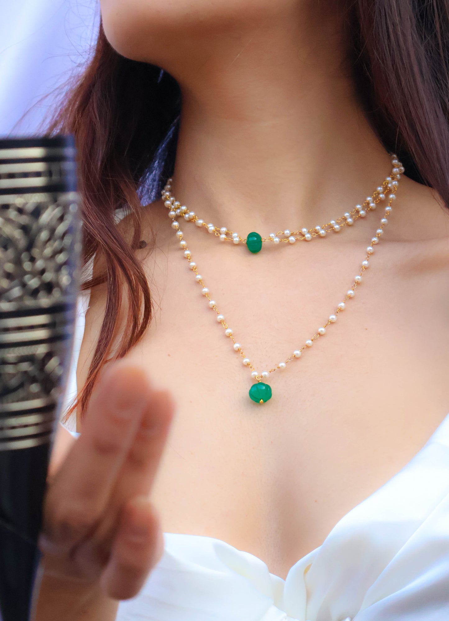 Amara Green Necklace