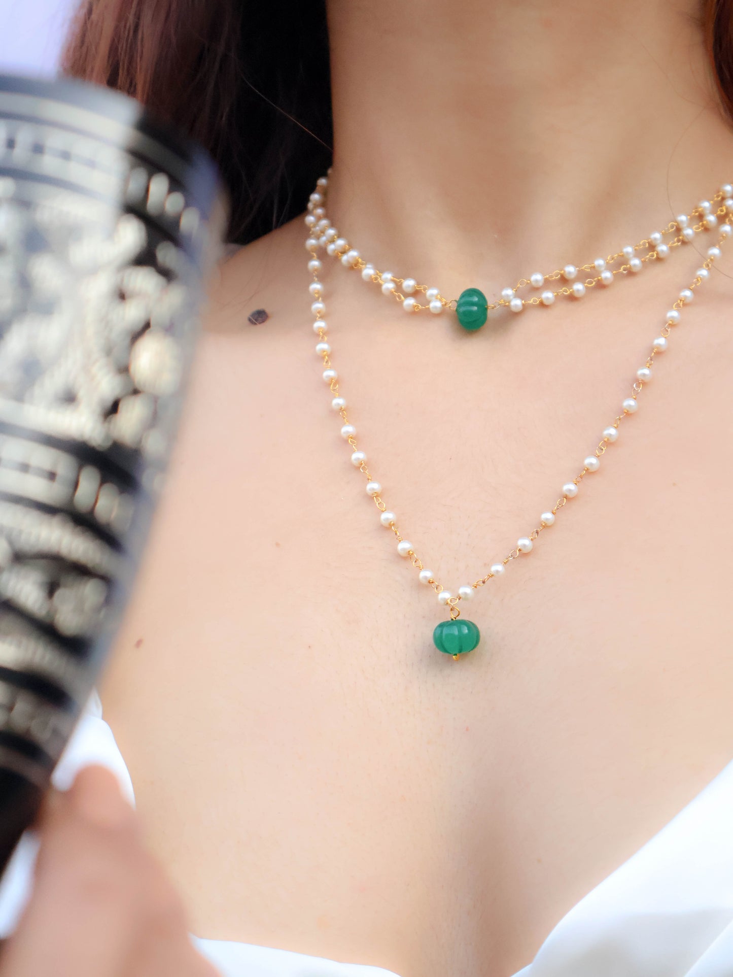 Amara Green Necklace