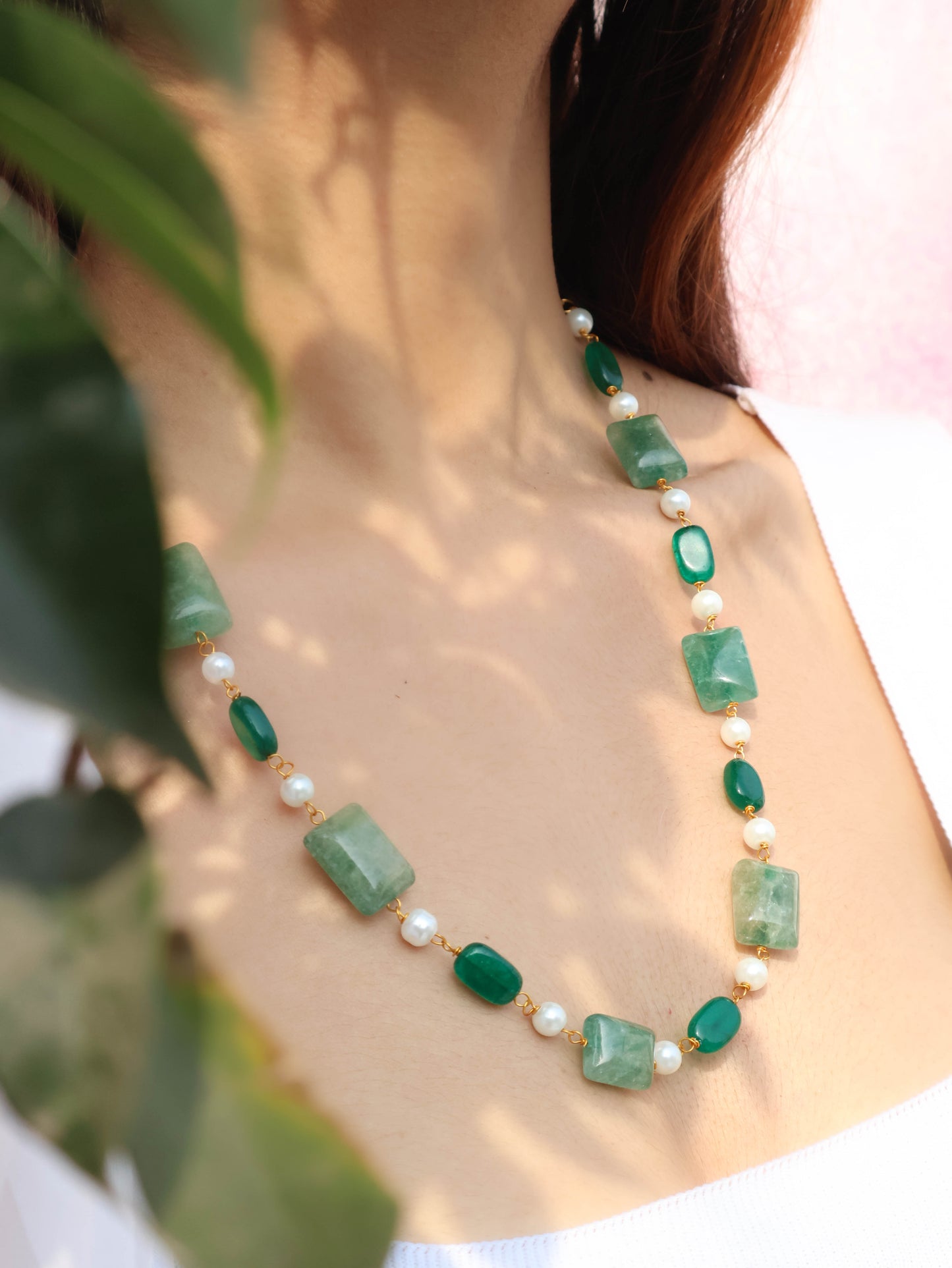 Tasha Aventurine Green Necklace