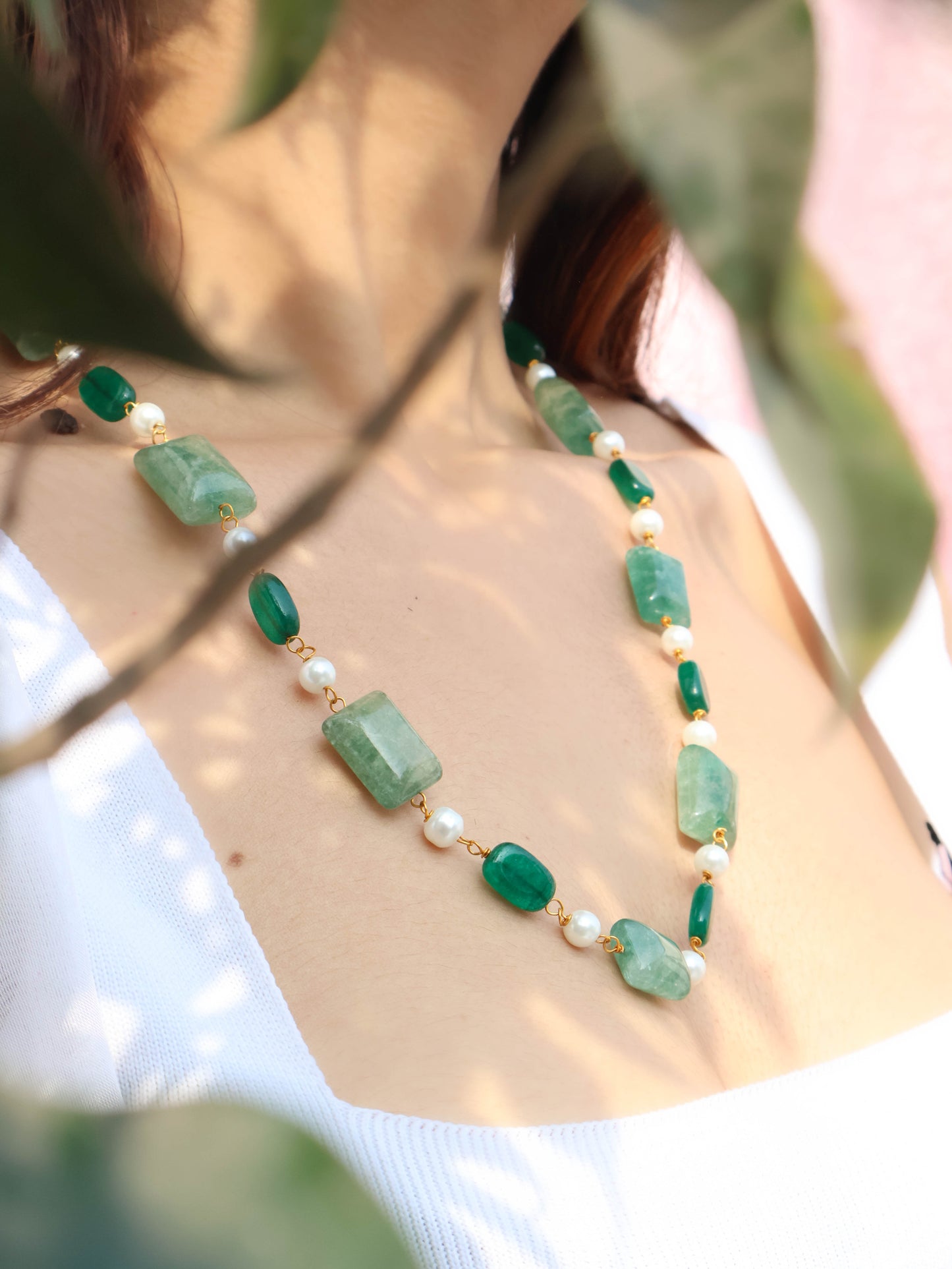 Tasha Aventurine Green Necklace