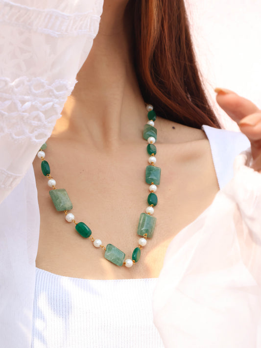 Tasha Aventurine Green Necklace