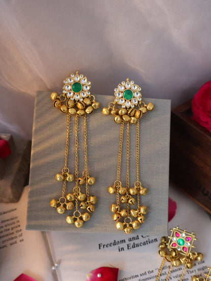 Zeenat Kundan-Ghungroo Earrings