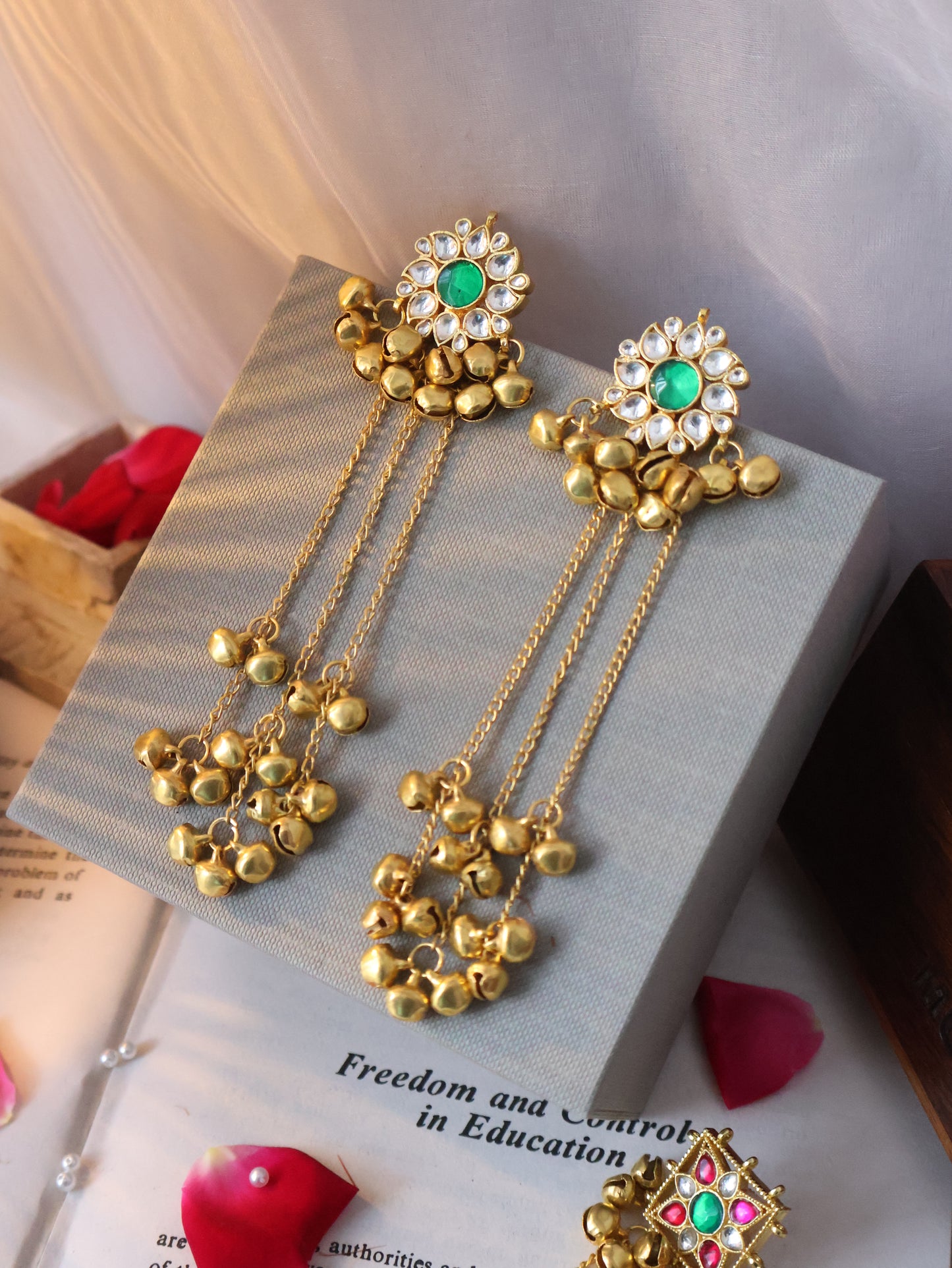 Zeenat Kundan-Ghungroo Earrings
