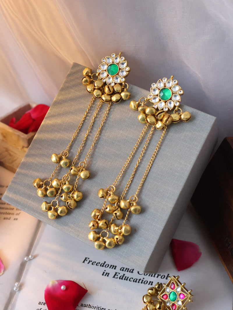 Zeenat Kundan-Ghungroo Earrings
