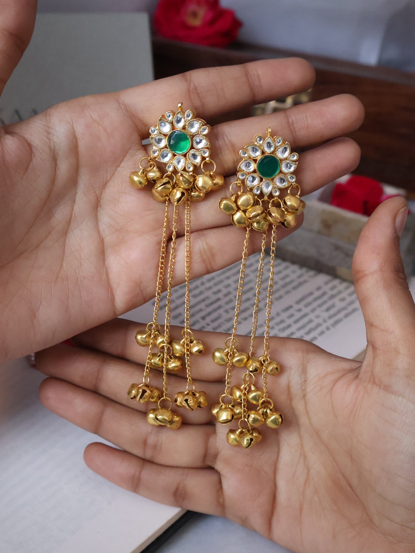 Zeenat Kundan-Ghungroo Earrings