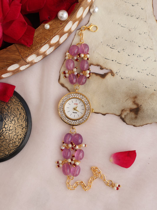 Maryam Purple Wrist Watch